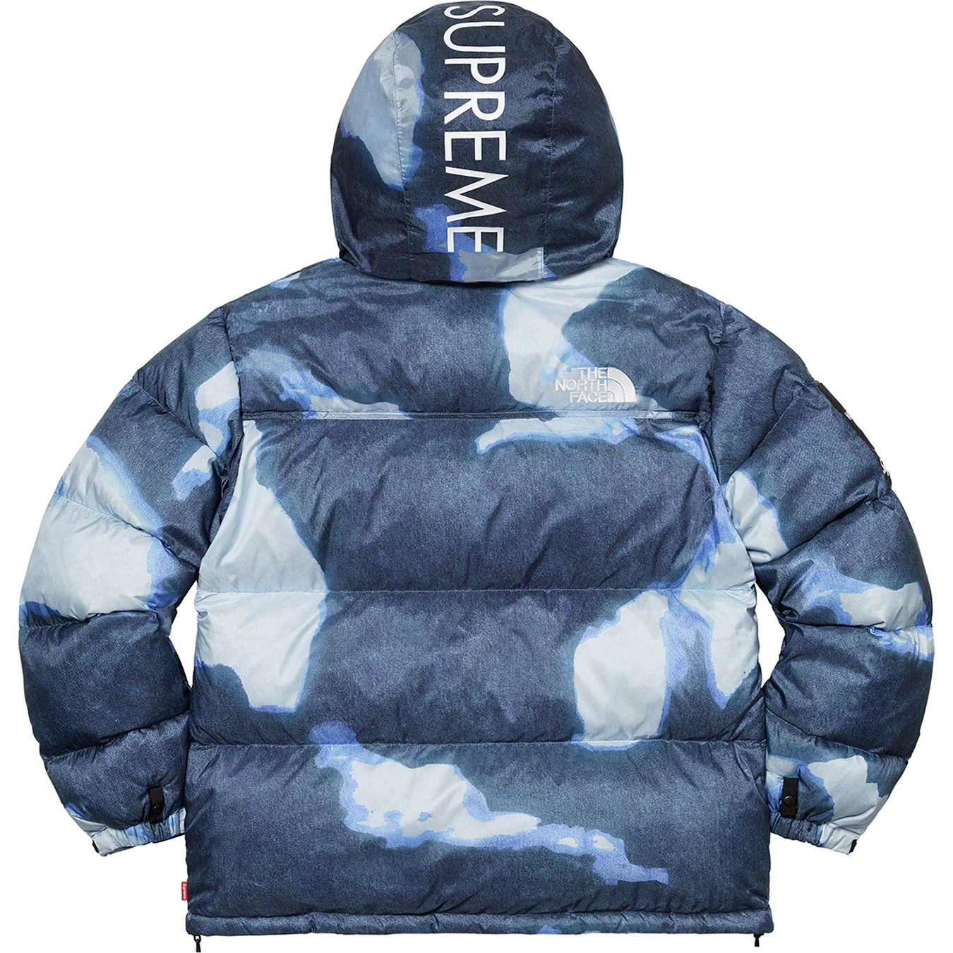Supreme®/The North Face® Bleached Denim Print Nuptse Jacket view 17